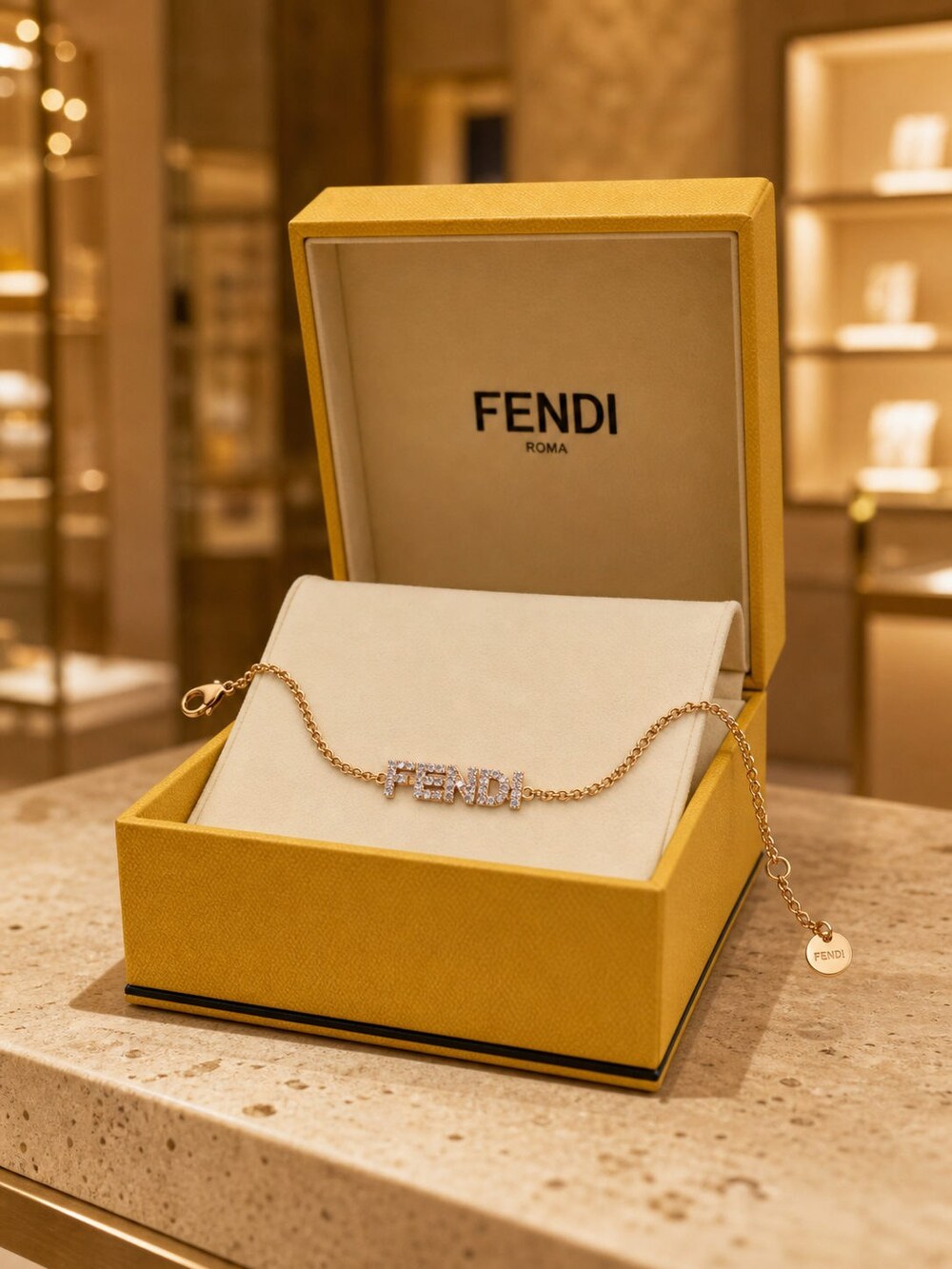 Fendi Modern Designer Bracelet Style 7 | New with Box - Picture 7 of 9